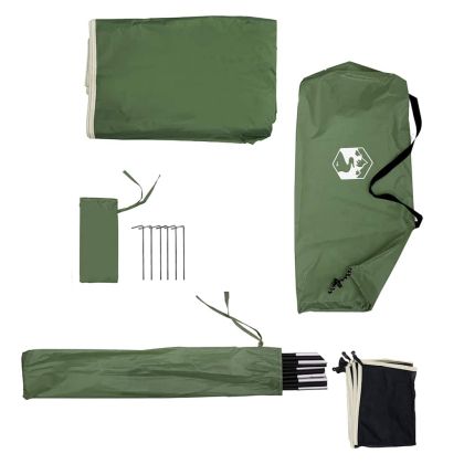 Camping Windbreak Green 490x123 cm Водоустойчив
