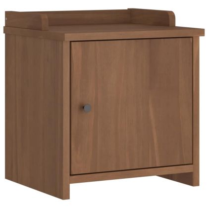 vidaXLL Пейка за антре SANDNES 45x40x50 cm масивна дървесина бор