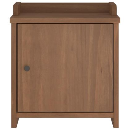 vidaXLL Пейка за антре SANDNES 45x40x50 cm масивна дървесина бор