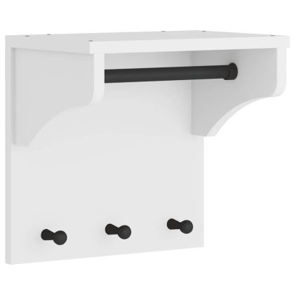 Стенна закачалка за палта SANDNES Бяла 43x30x42 cm