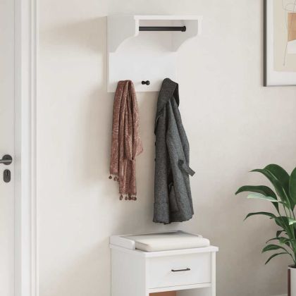 Стенна закачалка за палта SANDNES Бяла 43x30x42 cm
