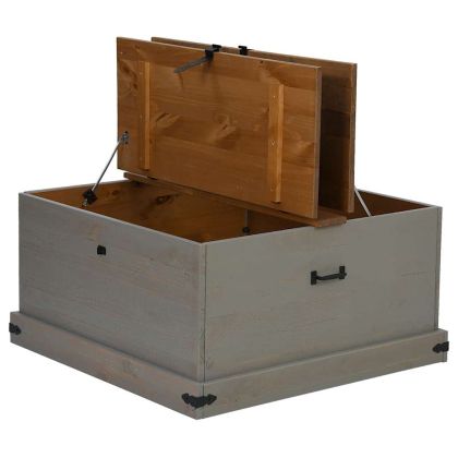 Скрин за съхранение HALDEN сива 91x91x47 cm бор