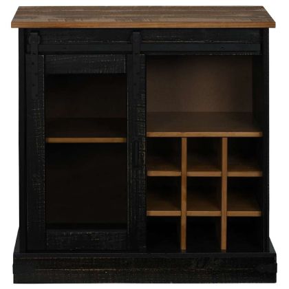 Шкаф HALDEN с плъзгаща се врата черен 80x40x80 cm