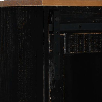 Шкаф HALDEN с плъзгаща се врата черен 80x40x80 cm