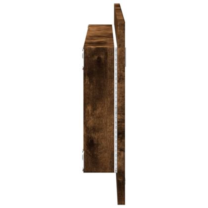 LED огледало за баня опушен дъб 100x8,5x37 cm