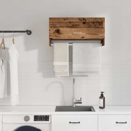 Гардероб Старо дърво 70x32,5x35 cm Инженерна дървесина