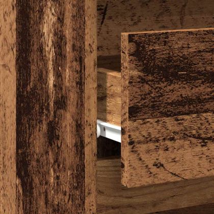 Нощно шкафче от старо дърво 40x35x62,5 cm Инженерна дървесина