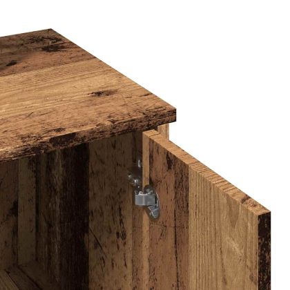 Тоалетка с огледало от старо дърво 86,5x35x136 cm