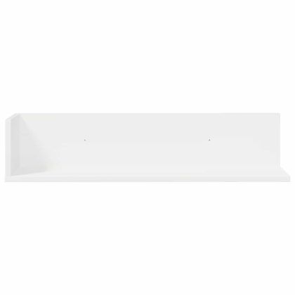 стенни рафтове 2 бр. бели 75x16,5x16,5 см