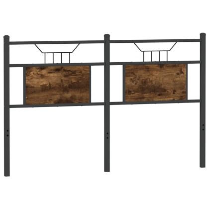 Горна табла, опушен дъб, 137 см, инженерно дърво и стомана