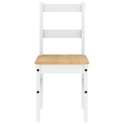 Трапезен комплект от 5 части Panama, Бяла бор масив