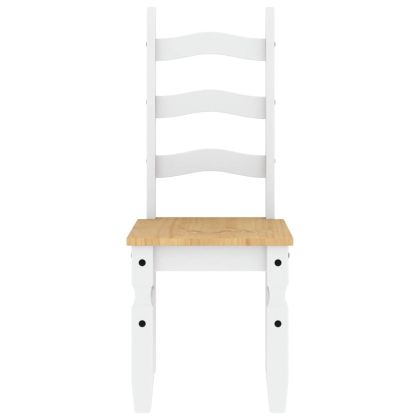 Трапезен комплект от 5 части Panama, Бяла бор масив