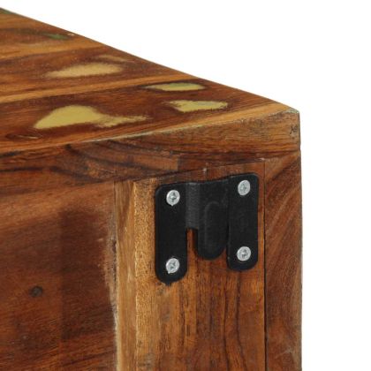 2 броя стенен телевизионен шкаф комплект масивна дървесина