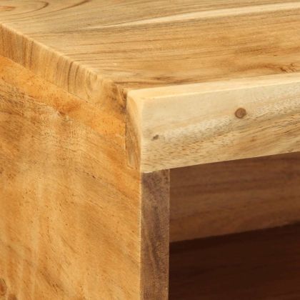 Стенен шкаф за телевизор 80x30x19 cm Масивна дървесина Акация