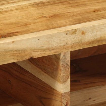 Стенен шкаф за телевизор 80x30x19 cm Масивна дървесина Акация