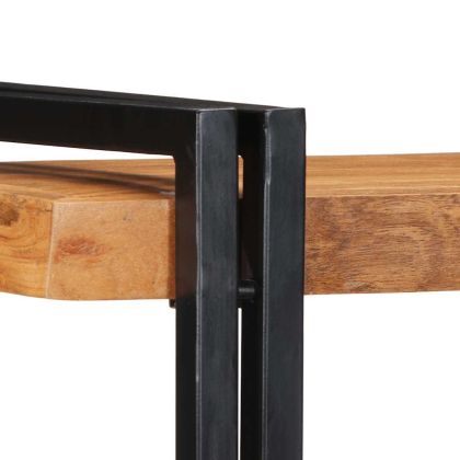 Стенен рафт 70x33x35 cm Масивна дървесина Акация