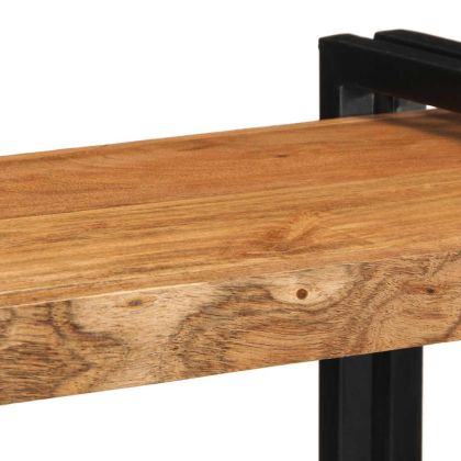 Стенен рафт 70x33x35 cm Масивна дървесина Акация