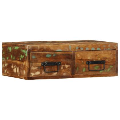 Стенен шкаф за телевизор Масивна дървесина Възстановена