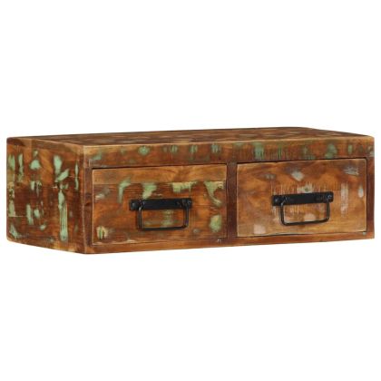 Стенен шкаф за телевизор Масивна дървесина Възстановена