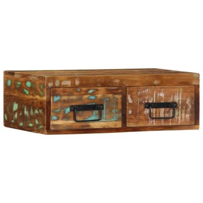 Стенен шкаф за телевизор Масивна дървесина Възстановена