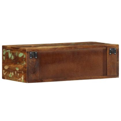 Стенен шкаф за телевизор Масивна дървесина Възстановена