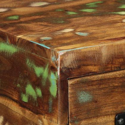 Стенен шкаф за телевизор Масивна дървесина Възстановена