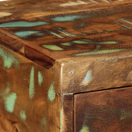 Стенен шкаф за телевизор Масивна дървесина Възстановена