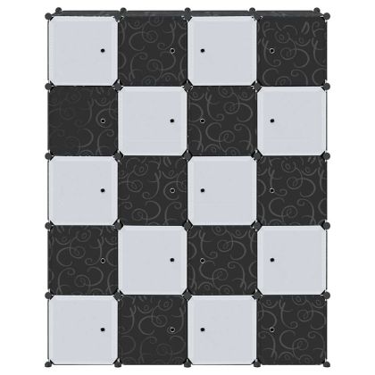 Органайзер за съхранение на кубчета с 20кубчета и висящи пръчки