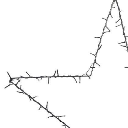 Коледни светлини Star Silhouette 80 светодиода топло бяло