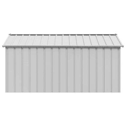 Къща за кучета с покрив 114x202x101 cm Поцинкована стомана