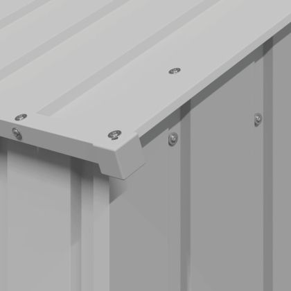 Къща за кучета с покрив 113x153x101 cm Поцинкована стомана