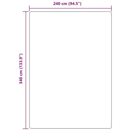 Шаги килим с дълъг косъм, NAVARRA, прашно розов, 240x340 см
