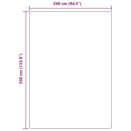 Шаги килим с дълъг косъм, NAVARRA, сребристо сив, 240x340 см