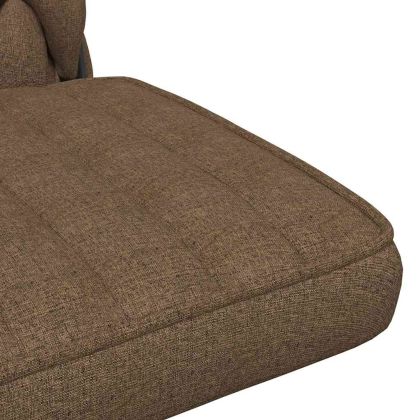 Въртящ се офис стол, таупе, текстил