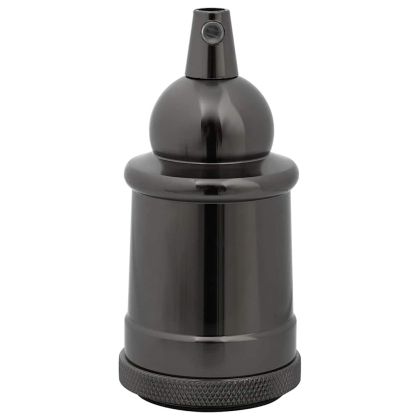 Лампи 2 бр. лъскави черни E27