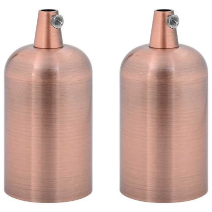 Лампи 2 бр Червен бронз E27