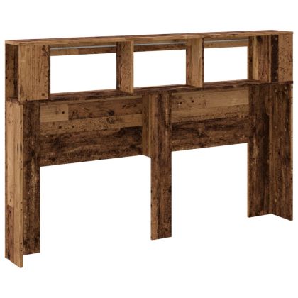 LED табла за глава Старо дърво Инженерна дървесина