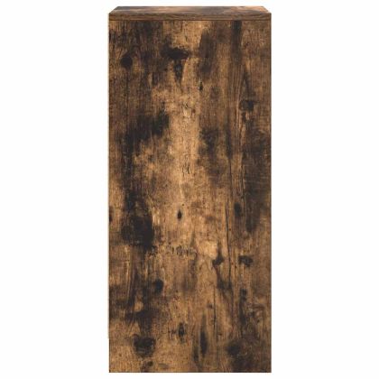 Шкаф за обувки, опушен дъб, 29,5x34x76 см, инженерно дърво