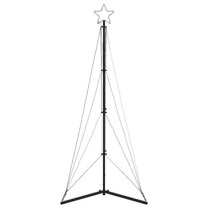 LED коледна елха 363 светодиода студено бяло 182 см