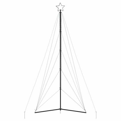 LED коледна елха 615 светодиода студено бяло 404,5 см