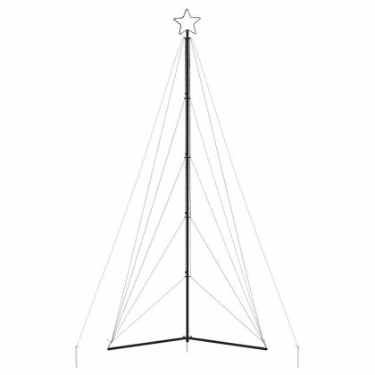 LED коледна елха 615 светодиода Цветни 404,5 см