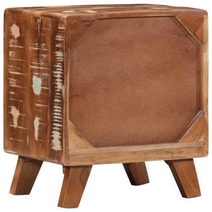 Нощно шкафче 2 бр. 40x32x46 см Масивна дървесина Възстановена