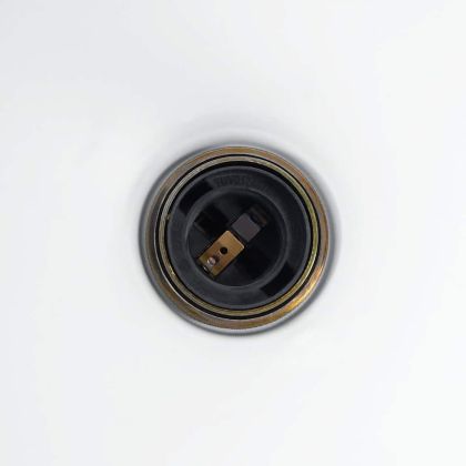 Висяща лампа Регулируема височина E27 Жълт гланц Ø 22 cm метал