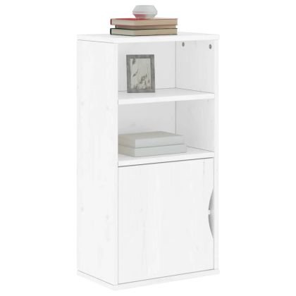 Страничен шкаф ODDA White 40x24x79 cm Масивна дървесина Бор