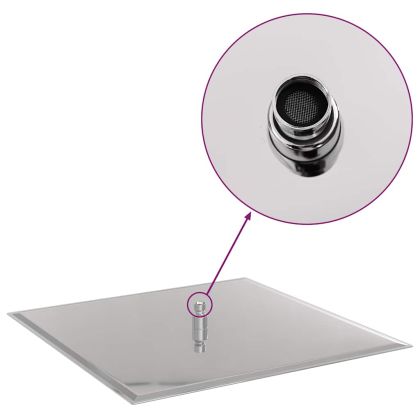 Дъждовна душ глава от неръждаема стомана 304 50x50 cm Square