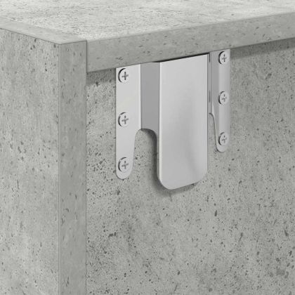 ТВ шкафове 2 бр бетонно сиви 80x31x25,5 см инженерно дърво