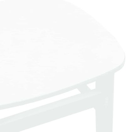 трапезни столове 2 бр. бяла масивна дървесина гума