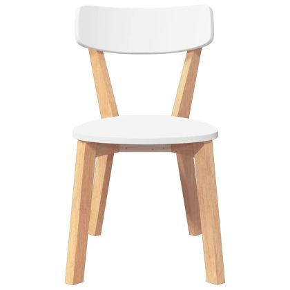 трапезни столове 2 бр. масивна дървесина гума