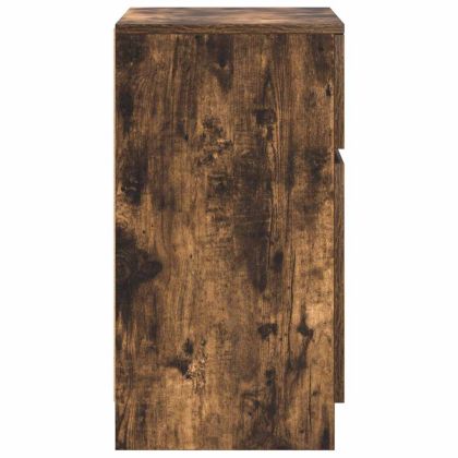 Нощно шкафче, Опушен дъб, 39x35x65 см, инженерно дърво