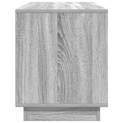 ТВ шкаф с LED осветление, сив сонома, 100x41x50 см